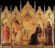 Simone Martini The annunciation with Two Saints oil painting